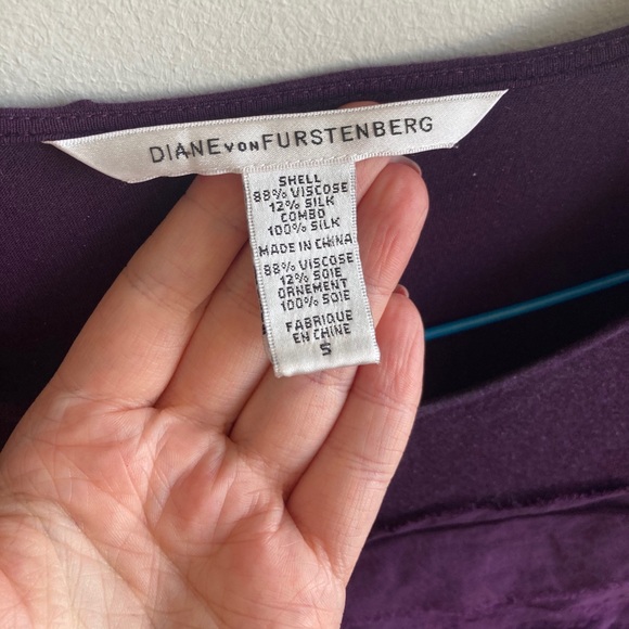 DVF purple mini dress - Picture 7 of 8